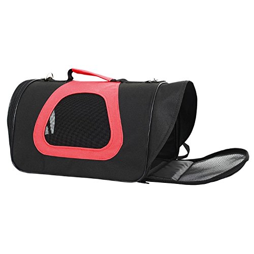 ARQUIVET Bolso de Viaje avión para Mascotas Talla - L 45 x 28 x 29 cm - Bolso para Perros y Gatos en Cabina - Semi rígido con manija maletín - Accesorios para Mascotas