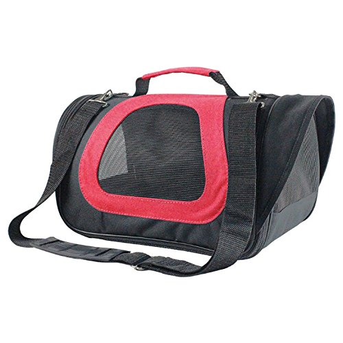 ARQUIVET Bolso de Viaje avión para Mascotas Talla - L 45 x 28 x 29 cm - Bolso para Perros y Gatos en Cabina - Semi rígido con manija maletín - Accesorios para Mascotas