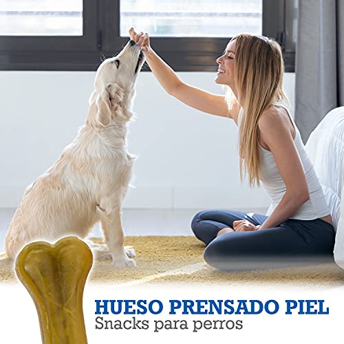 Arquivet - Hueso prensado de Piel de Vacuno 17 cm (Bolsa de 25 Unidades) - Paquete de Huesos para Perros - Hueso para Fortalecer Dientes de Perros - Hueso masticable