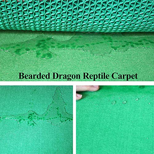 ASOCEA 2 alfombrillas de dragón barbudo para reptiles de lagarto terrario ropa de cama forro de sustrato suministros y accesorios adecuados para serpientes gecko tortuga guana otros pequeños reptiles