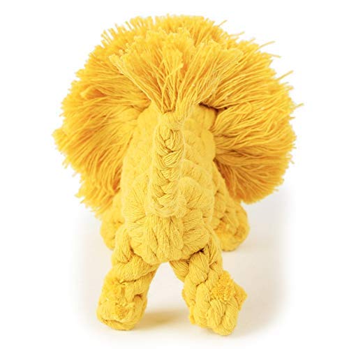 AYCPG La Novedad Grande Cuerda de algodón Nudo Hechas León de Perro de Juguete de cumpleaños del Perro casero de Navidad Divertida Chew Toy Regalo 1Pcs lucar