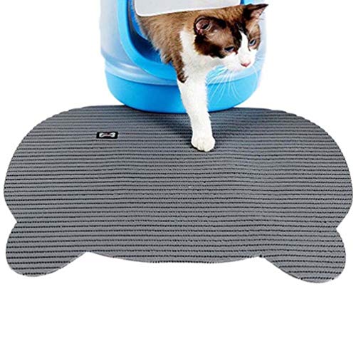 Balacoo Estera de Arena para Gatos Suave Al Tacto Colector de Arena para Gatos Estera de Arena para Mascotas Estera de Captura Gruesa Estera de Comida para Mascotas Premium Gruesa