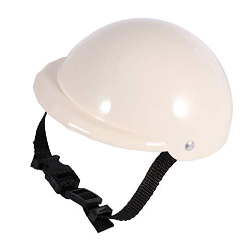 Balacoo Mascota Perro Motos Casco Ridding Gorro de Seguridad para Perro Gato Cachorro Gatito Sol Protección contra La Lluvia Cosplay Disfraz - Talla S