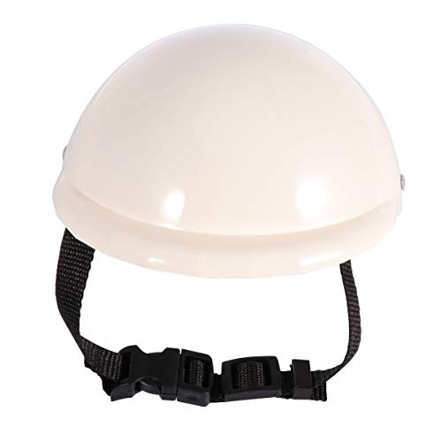 Balacoo Mascota Perro Motos Casco Ridding Gorro de Seguridad para Perro Gato Cachorro Gatito Sol Protección contra La Lluvia Cosplay Disfraz - Talla S