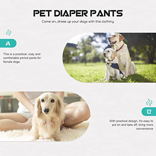 Balacoo PAÑALES para Perro LOVIES PAÑALES PÉRNOS para Perros Femeninas Reutilizables PAÑOLES PEROS Vestidos para PEROS para NIÑA Perritos DE Perro Gatos Animales Domésticos en El