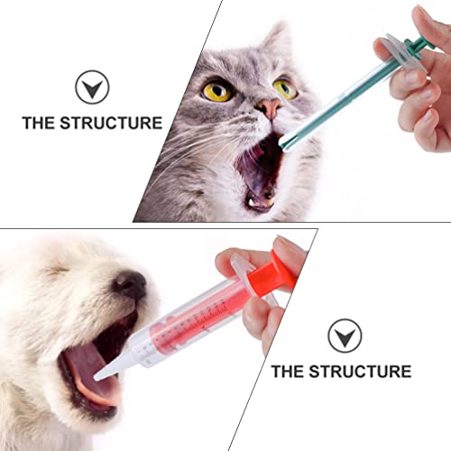 Balacoo Pastilla de Mascotas Syringe Piller Shooter: Tableta de Perro Cat Tablet Soft Syringe Syringe Médico Médico Dispensador Herramienta de Dispensador de Pequeño Gatito Animal Puppy 3