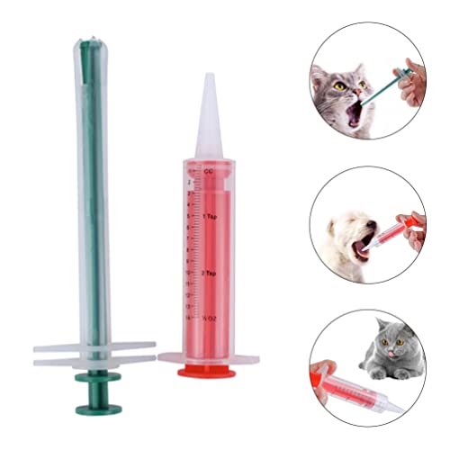 Balacoo Pastilla de Mascotas Syringe Piller Shooter: Tableta de Perro Cat Tablet Soft Syringe Syringe Médico Médico Dispensador Herramienta de Dispensador de Pequeño Gatito Animal Puppy 3