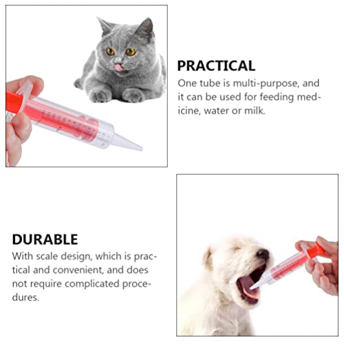 Balacoo Pastilla de Mascotas Syringe Piller Shooter: Tableta de Perro Cat Tablet Soft Syringe Syringe Médico Médico Dispensador Herramienta de Dispensador de Pequeño Gatito Animal Puppy 3