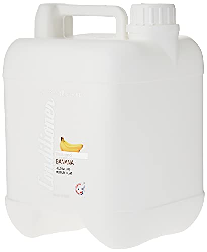 Bálsamo de Banana - Crema para Perros y Gatos - 5 L - Ayuda a Normalizar la Elasticidad del Pelo - Mayor Suavidad y Brillantez - Ideal para Pelos Medios - IV San Bernard