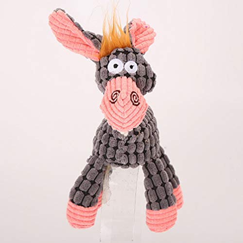 Baluue Juguetes de Peluche de Burro Muñeca de Juguete para Morder Suministros para Mascotas Juguetes Divertidos para Perros Juguetes para Mascotas