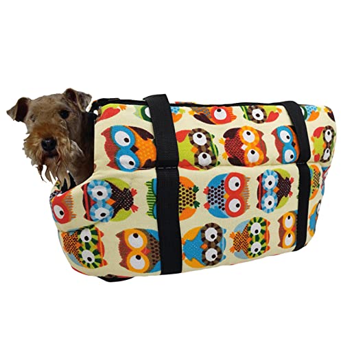 Baoblaze Gatos Transportines para Perros más fácil de Limpiar Correa para el Hombro Mochila para Perros Bolsa para Viajar Schnauzer Miniatura Teddy - Sin Terciopelo 4