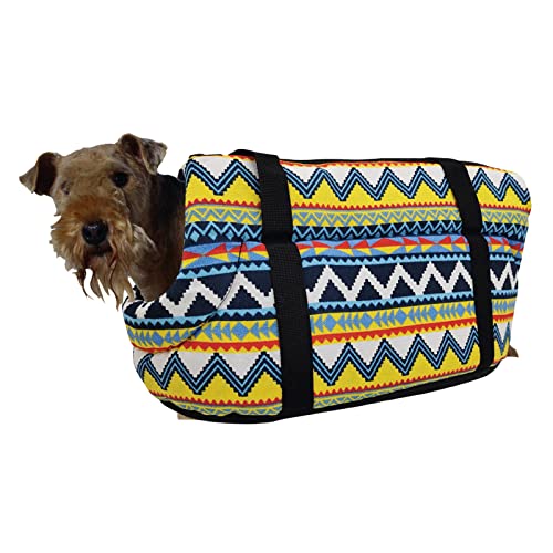 Baoblaze Gatos Transportines para Perros más fácil de Limpiar Correa para el Hombro Mochila para Perros Bolsa para Viajar Schnauzer Miniatura Teddy - Sin Terciopelo 1