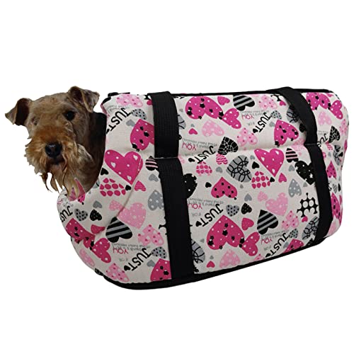 Baoblaze Gatos Transportines para Perros más fácil de Limpiar Correa para el Hombro Mochila para Perros Bolsa para Viajar Schnauzer Miniatura Teddy - Sin Terciopelo 3