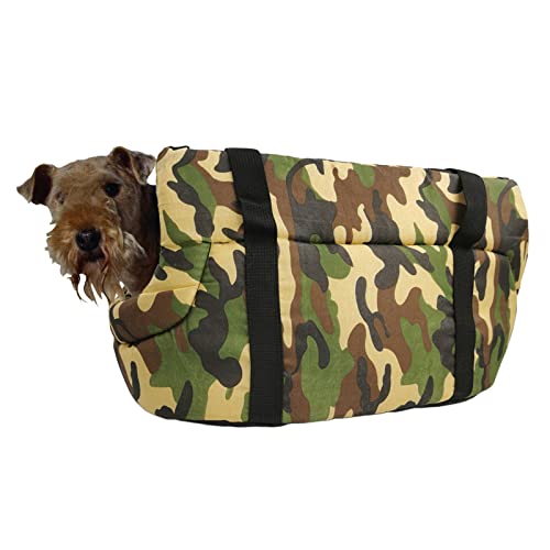 Baoblaze Gatos Transportines para Perros más fácil de Limpiar Correa para el Hombro Mochila para Perros Bolsa para Viajar Schnauzer Miniatura Teddy - Sin Terciopelo 2