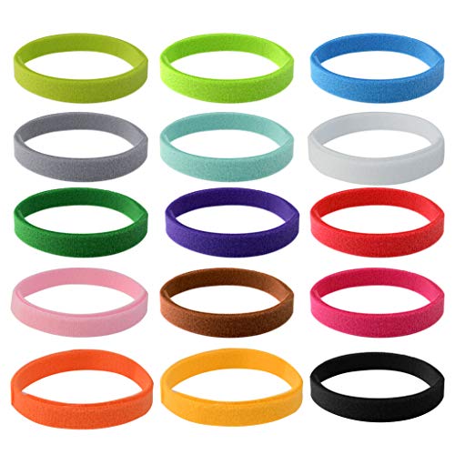 baotongle Juego de 15 collares ajustables para cachorros, cachorros, cachorros, mascotas, 15 colores