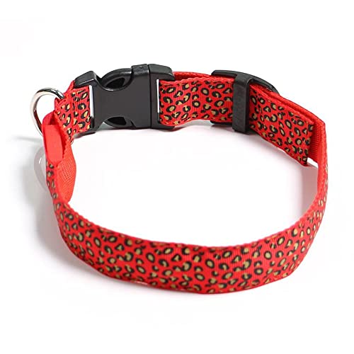 Bblythe Collar de seguridad para perros con botón integrado en la batería de 5 colores con luz LED para perros y gatos pequeños y medianos