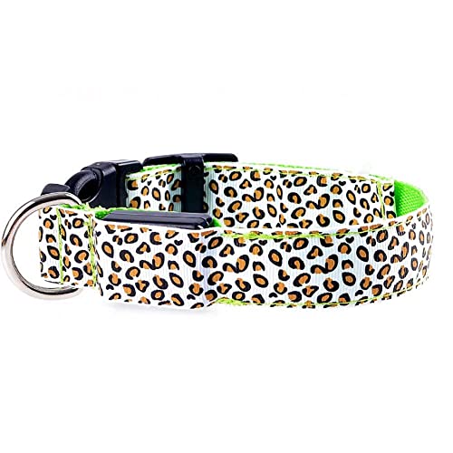 Bblythe Collar de seguridad para perros con botón integrado en la batería de 5 colores con luz LED para perros y gatos pequeños y medianos