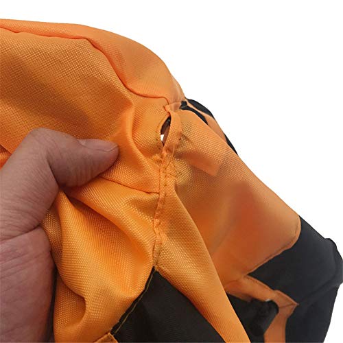 beautyhe Chubasquero Perro Encapuchado Impermeable Perro con Cuatro Patas Chubasquero Perro Grande Agujero del Cuello del CinturóN para La Lluvia Exterior Caza Orange,l-s