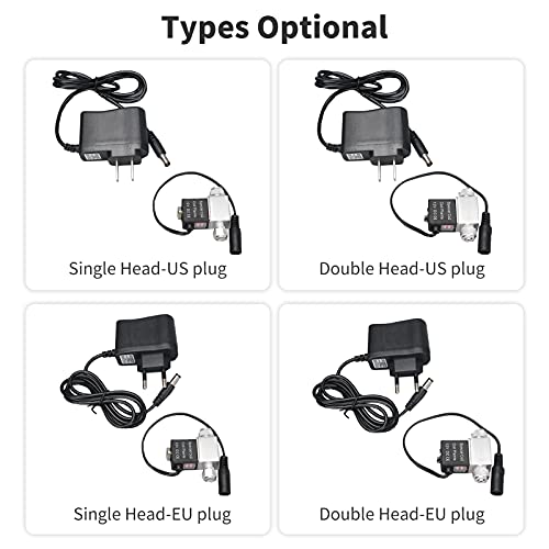 Bedler Válvula solenoide de Salida DC 12V Acuario Regulador del Sistema de CO2 Válvula magnética eléctrica de Baja Temperatura para Acuario Tanque de Peces Planta de Agua Césped Crece fácil de Instal