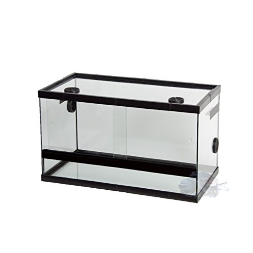 BETTASHOP.ES TERRARIO DE Cristal para Reptiles con RESPIRADEROS para Reptiles Insectos