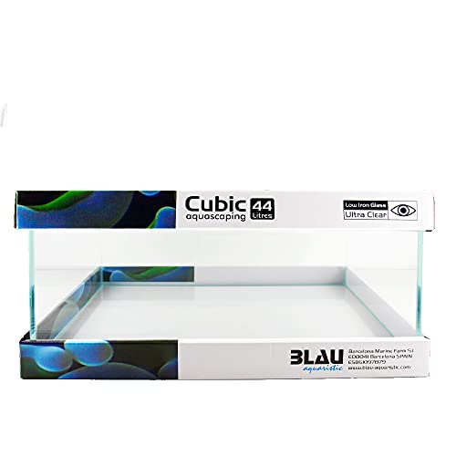 Blau Aquaristic Cubic Aquascaping 44 Shallow, Transparente