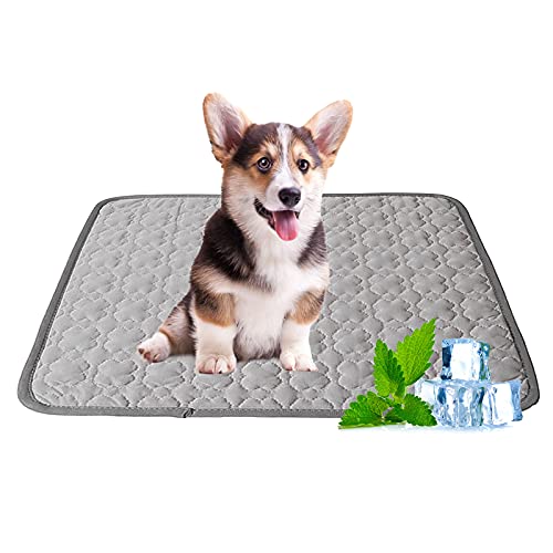 Bncxdc Alfombrilla de refrigeración para Perros, Almohadilla de refrigeración para Mascotas para Gatos, Accesorios de Verano para Mascotas Cama para Perros, Colchón de refrigeración