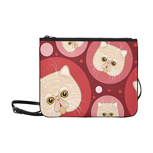 Bolsos cruzados para el cuerpo para niñas Cute Cartoon Pet Cat Scottish Fold Correa de hombro ajustable Bolsos de moda para mujeres Niñas Damas Cross Body Bag Mochila Bolsos de moda para niños