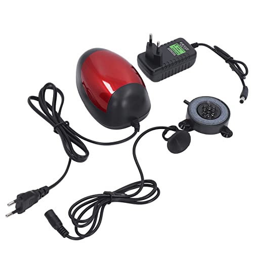 Bomba de Aire de Oxígeno para Pesca, Capa de Filtro Bomba de Aire para Acuario Luz LED 220‑240V Grado Impermeable Silencioso para Acuario para Pecera