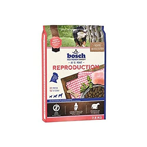 bosch HPC Reproduction | Alimento seco para perras gestantes y lactantes | 1 x 7,5 kg