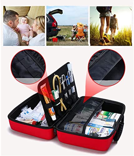 Botiquín Kit de Primeros Auxilios portátil Profesional, Tela Oxford Impermeable de Gran Capacidad Kit de Emergencia Bolsa de Medicina para el hogar, Lugar de Trabajo, automóvil, Viajes