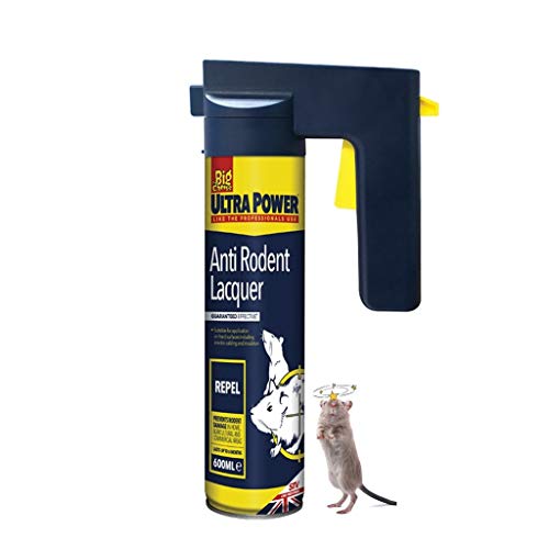 Bricoloco Spray Laca Anti Roedores Ultra Power REPELER - Aerosol Gatillo 600ml fórmula amarga Natural replente de Ratas y Ratones (1)