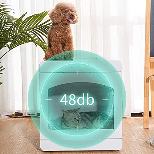 BrightFootBook Caja De Secado Inteligente para Mascotas, con Pantalla LED, con Cerradura De Puerta De Seguridad Y Luz Suave, para Gatos, Perros Pequeños, Aseo De Mascotas, Secador, Soplador