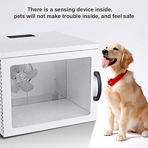 BrightFootBook Caja De Secado Inteligente para Mascotas, con Pantalla LED, Temperatura Ajustable (25 ° C-45 ° C), para Gatos, Perros Pequeños, Peluquería para Mascotas, Secador, Soplador