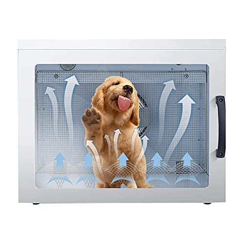 BrightFootBook Caja De Secado Inteligente para Mascotas, con Pantalla LED, Temperatura Ajustable (25 ° C-45 ° C), para Gatos, Perros Pequeños, Peluquería para Mascotas, Secador, Soplador