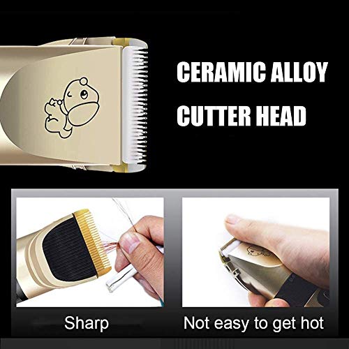 Broche del pelo Clippers perro, de bajo ruido Peluquería Canina Clippers inalámbrico Pet Hair Trimmer, Herramienta de preparación del animal doméstico recargable, kit de aseo Profesional perro, el mej