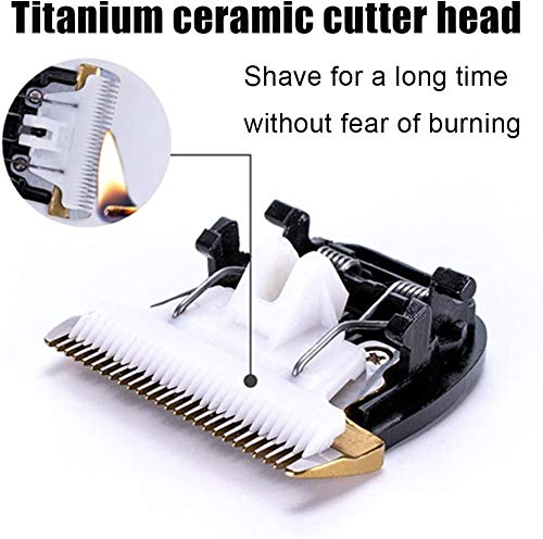 Broche del pelo Clippers perro, profesional del animal doméstico de bajo ruido Peluquería Canina Clippers USB inalámbrico recargable for mascotas pelo Trimmer, con 4 guías peine tijeras podadoras mejo