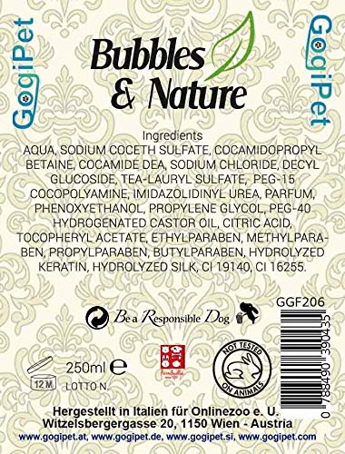 Bubbles & Nature Super Black Champú para perros negros