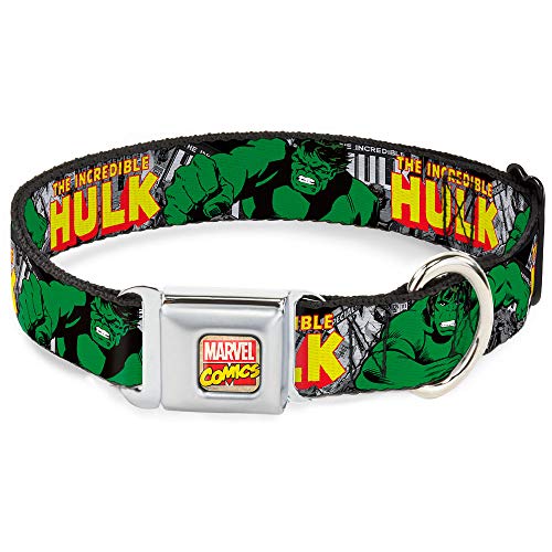 Buckle Down 9 – 15 "" AVA-Marvel Comics Collar de Perro