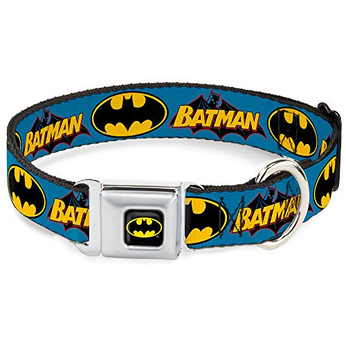 Buckle Down BMC Batman Negro/Amarillo Collar de Perro