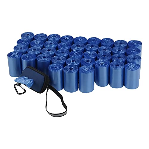 Cadine 40 Rollos Bolsas Excrementos Perros Con Dispensadores, Bolsas De Basura PequeñAs, Azul Bolsas De Caca