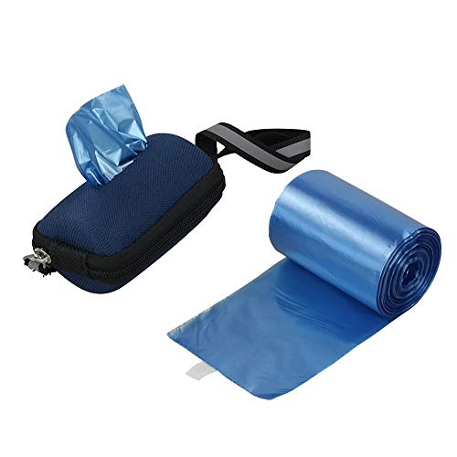 Cadine 40 Rollos Bolsas Excrementos Perros Con Dispensadores, Bolsas De Basura PequeñAs, Azul Bolsas De Caca