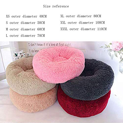 Cama Animal Doméstico, Gato Perro Peluche Jerarquía Caliente Almohada Dona Cuddler Sofá Cama, Dormir Alivio Ortopédica Bolsa Perfeccionada, Antideslizante Inferior Lavable A Máquina,1,XXL