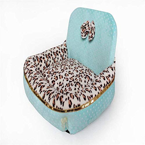 CAMA DE PET PET DOG Moldetral,High Back Kennel Cuerda de gato caliente,Cómoda cama de mascotas redonda,sofá de cojín suave,for gatos y perros pequeños Invierno Cama cálida gruesa cómoda (Color:Xlue,Ta