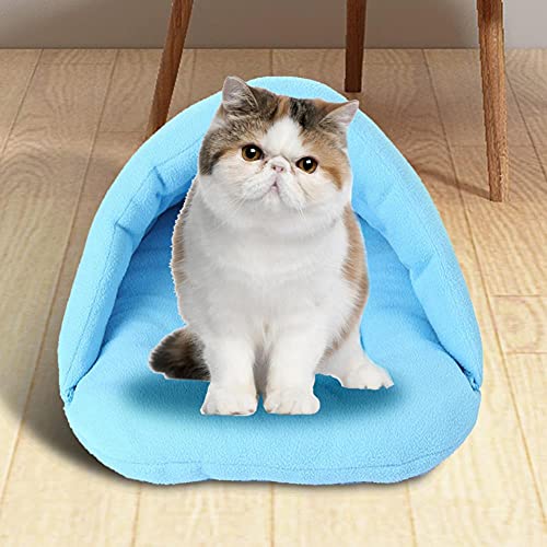 Cama para Gatos Casa de Perrera Colchoneta para Dormir Perros Cordero Cordero Cojín para Mascotas C Cojín para Perros Zapatilla Casa para Perrera Almohadilla para Dormir-Naranja, XS, Francia