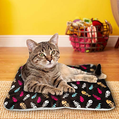 Cama para Gatos de Cama para Perros, Matriz para Perros de Invierno Matada para Mascotas Cojín para Mascotas Papa Caliente Puppy Cat Fleece Camas para pequeños Grandes Perros Gatos,2,69/57cm