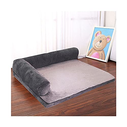 Cama para perros Soft Pet Cat Dog Sofá Sofá camas Big Dog Kennel Cojín Mat Puppy Alemán Pastor Perros Sofá Para Pequeño Pequeño Ejercicio Al Aire Libre Viajes 0626 ( Color : Grey , Size : S(55x45cm) )