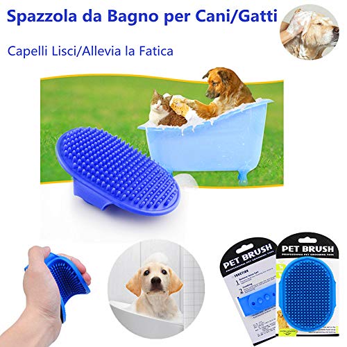 Cama para Perros y Gatos Cozywind sofá para Mascotas 60 cm de Diámetro, de Felpa Gruesa, Redonda, para Mascotas, con Guantes de Baño para Mascotas