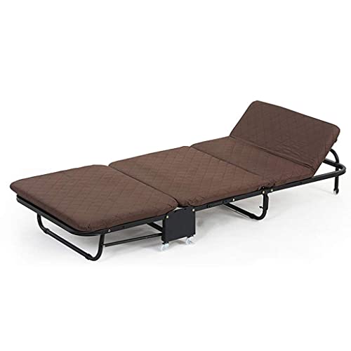 Cama plegable Oficina individual Pausa para el almuerzo Cama Siesta Hogar 3 Cama de esponja plegable Camping al aire libre Cama de campamento Fundas para muebles de patio (Color: B, Tamaño: 65cm)