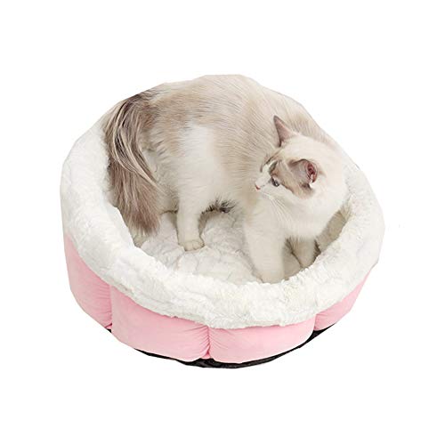 Camas para Perros Caseta Perro Cama De Gatos Y Perros Pequeños Redonda Y Cálida Cama Cojín Cálida para Perros Sofa Perro Cama para Perros Medianos 48X49,Pink