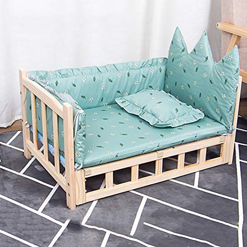 Camas para perros Perro de Madera elevada Cama Cama de Mascotas, Criadero de Madera Maciza Cama del Perro de Madera, Mediano y pequeño Pet Cama del Perro de 4 Estaciones universales